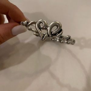 Alex and Ani Vintage Sixty- Six heart bracelet